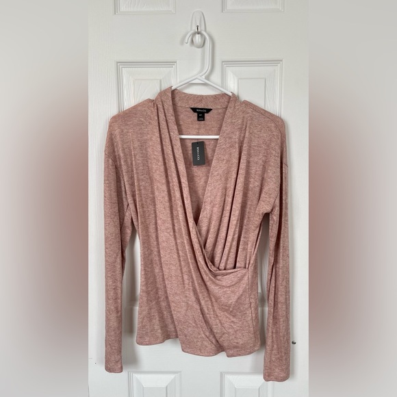 NWT RW&CO. Long Sleeve Sweater with Crossover Front - Picture 1 of 5